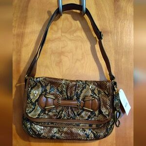 Snake Print Crossbody / Shoulder Bag NWT